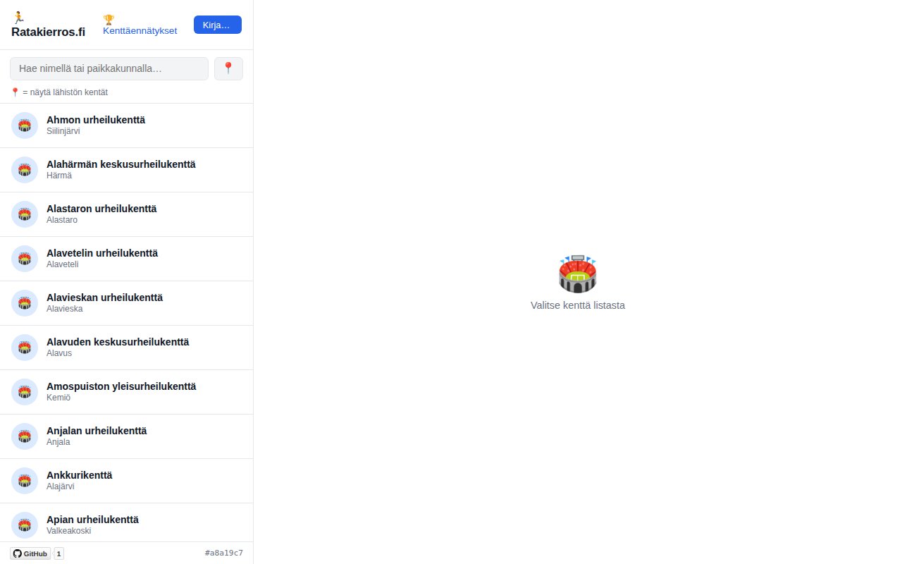 ratakierros.fi screenshot
